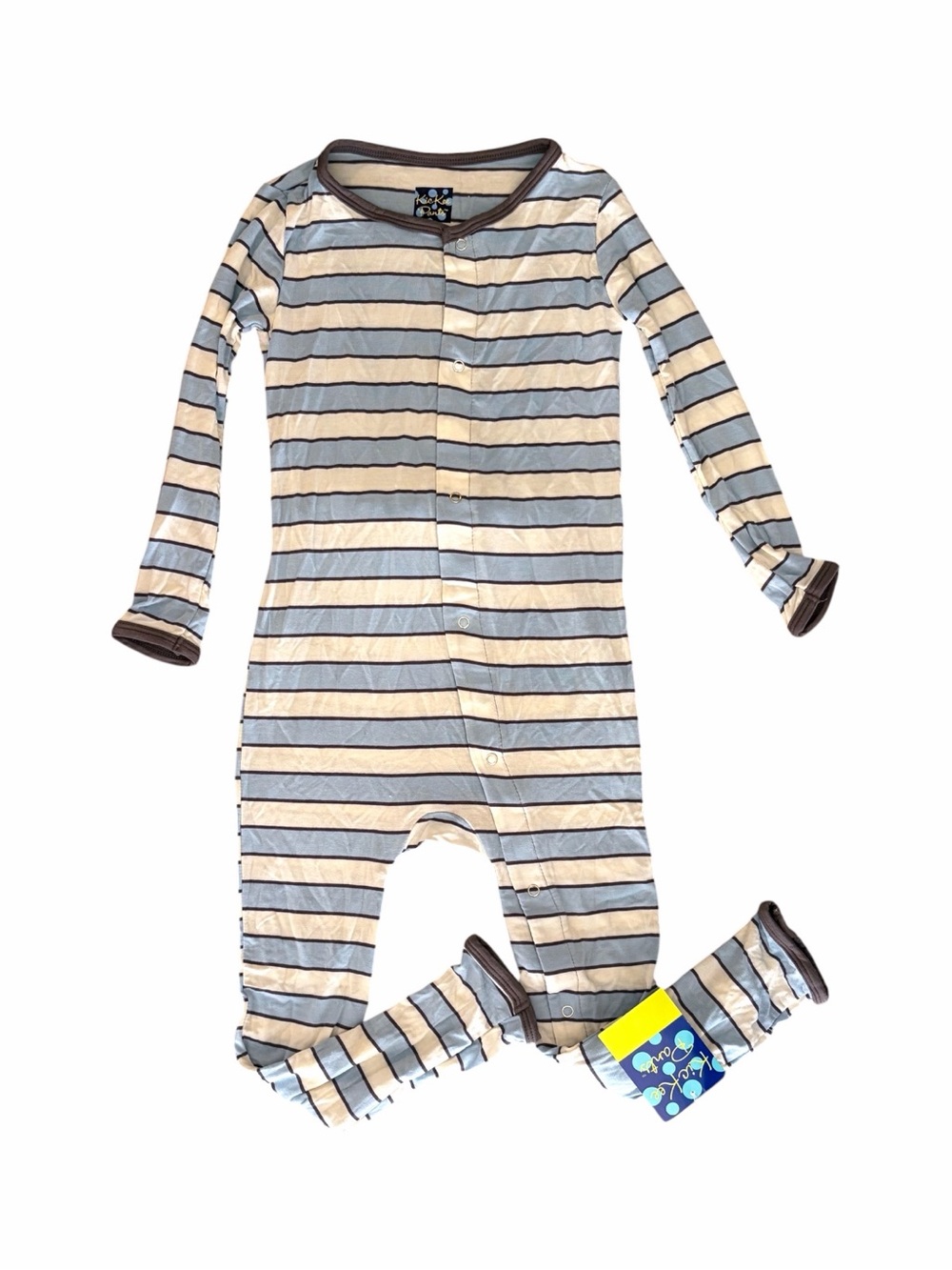 Kickee Pants Musical Stripe Coverall 4T